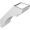 Ekena Millwork 5 1/2-in. W x 14-in. D x 18-in. H Olympic Architectural Grade PVC Knee Brace BRCP055X14X18OLY - alternate 6